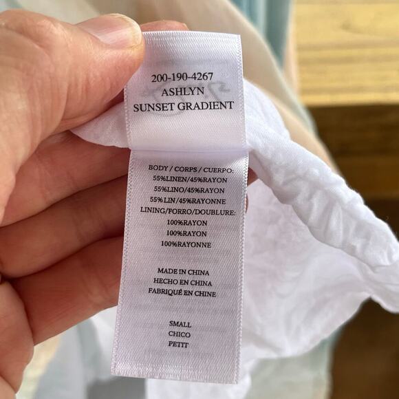 RAILS Ashlyn Dress Color Sunset Gradient Blue And Pink Size S - Picture 13 of 14